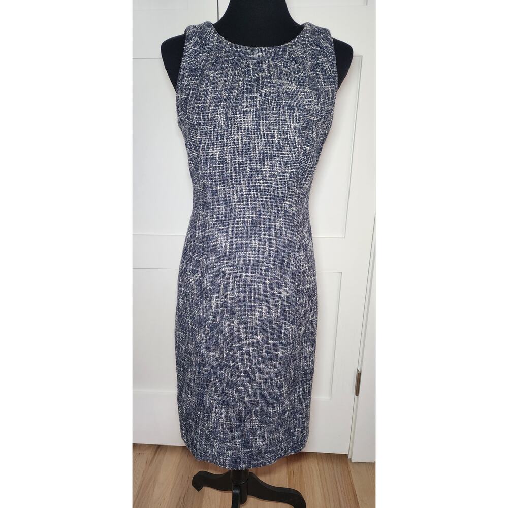 Michael Kors Sleeveless Tweed Knee Length Dress Womens Size 4